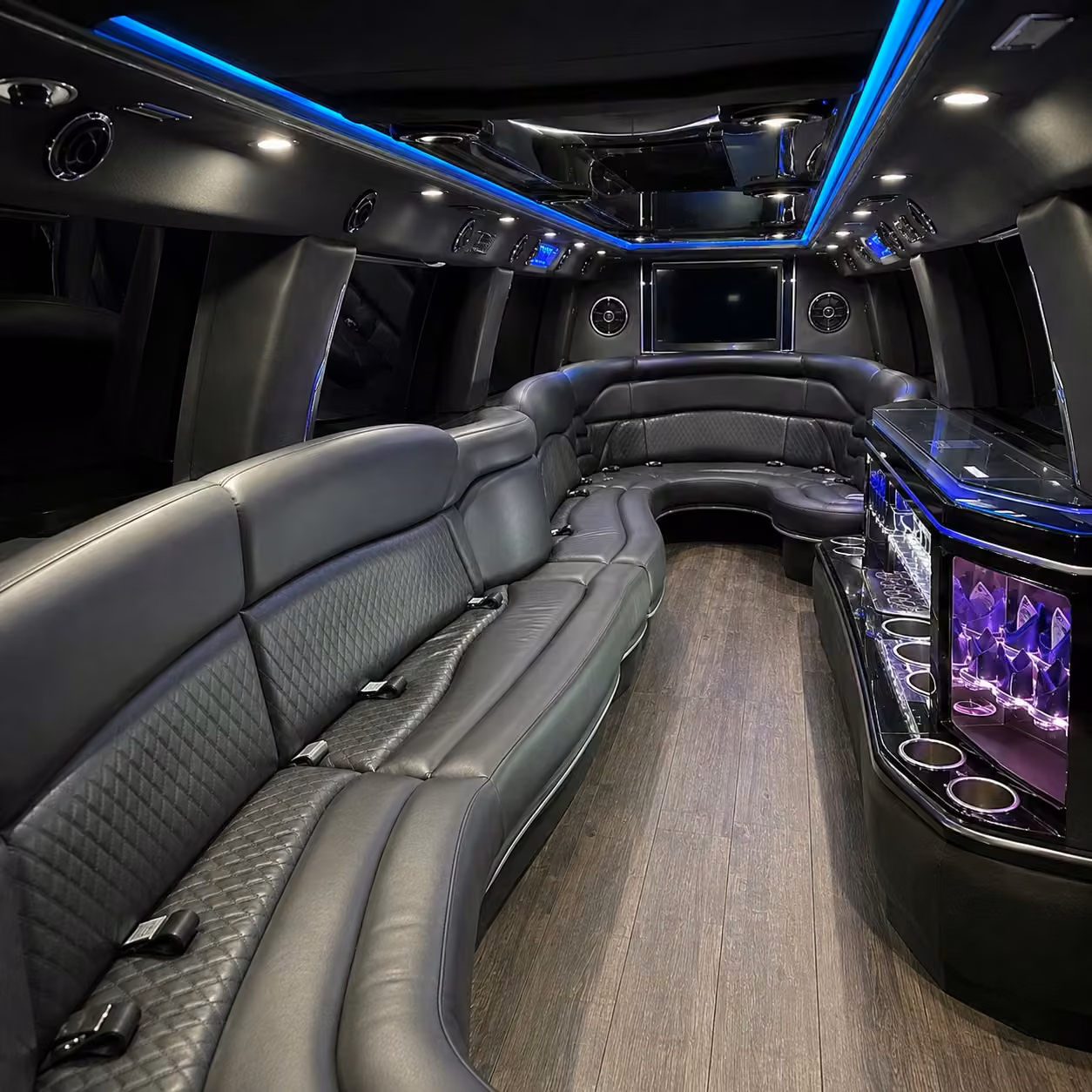 hummer limo interior
